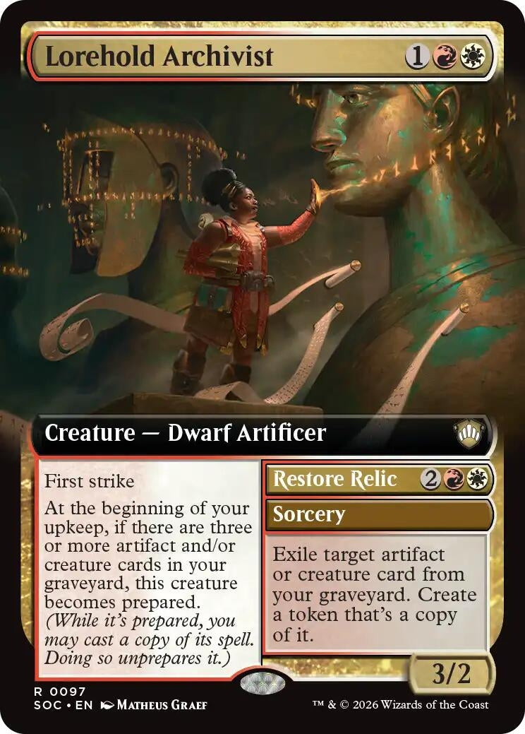 Image for Lorehold Archivist (Extended Art) (Commander: Secrets of Strixhaven) (97) - Magic: The Gathering