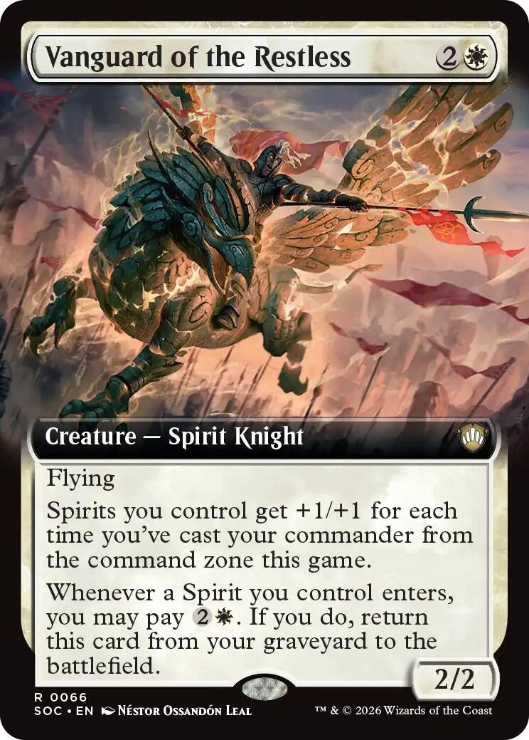 Image for Vanguard of the Restless (Extended Art) (Commander: Secrets of Strixhaven) (66) - Magic: The Gathering