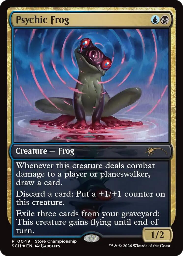 Image for Psychic Frog (Game Day & Store Championship Promos) (49) (GAME) - Magic: The Gathering