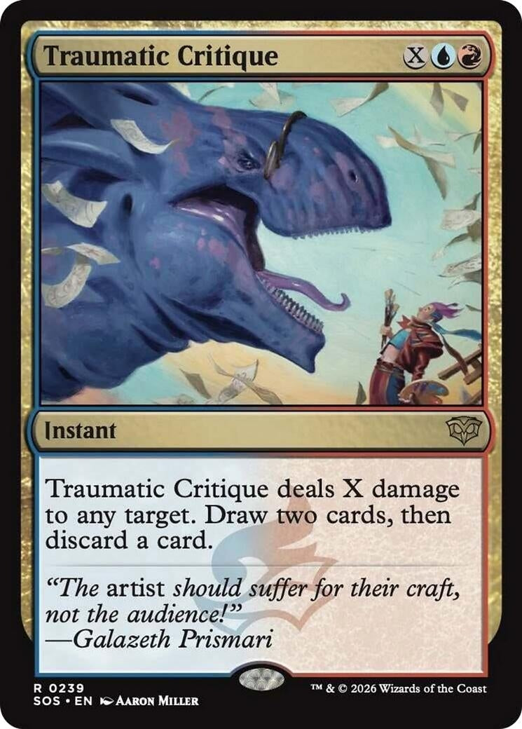 Image for Traumatic Critique (Secrets of Strixhaven) (239) - Magic: The Gathering