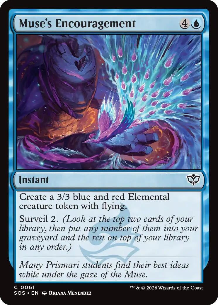 Image for Muse's Encouragement (Secrets of Strixhaven) (61) - Magic: The Gathering