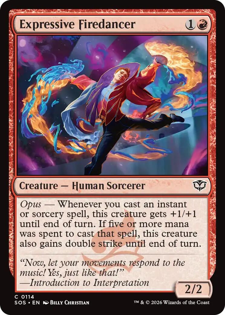 Image for Expressive Firedancer (Secrets of Strixhaven) (114) - Magic: The Gathering