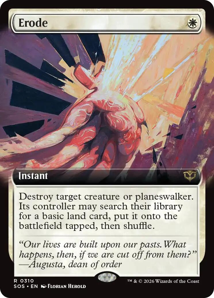Image for Erode (Extended Art) (Secrets of Strixhaven) (310) - Magic: The Gathering