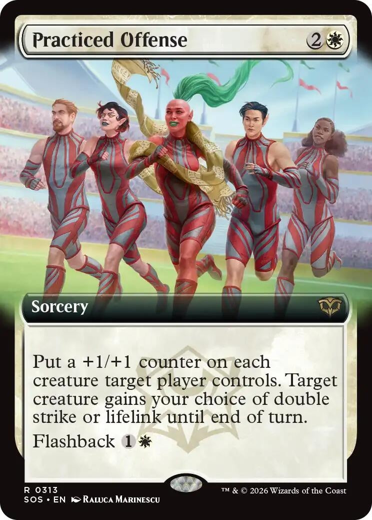 Practiced Offense (Extended Art) (Secrets of Strixhaven) (313)