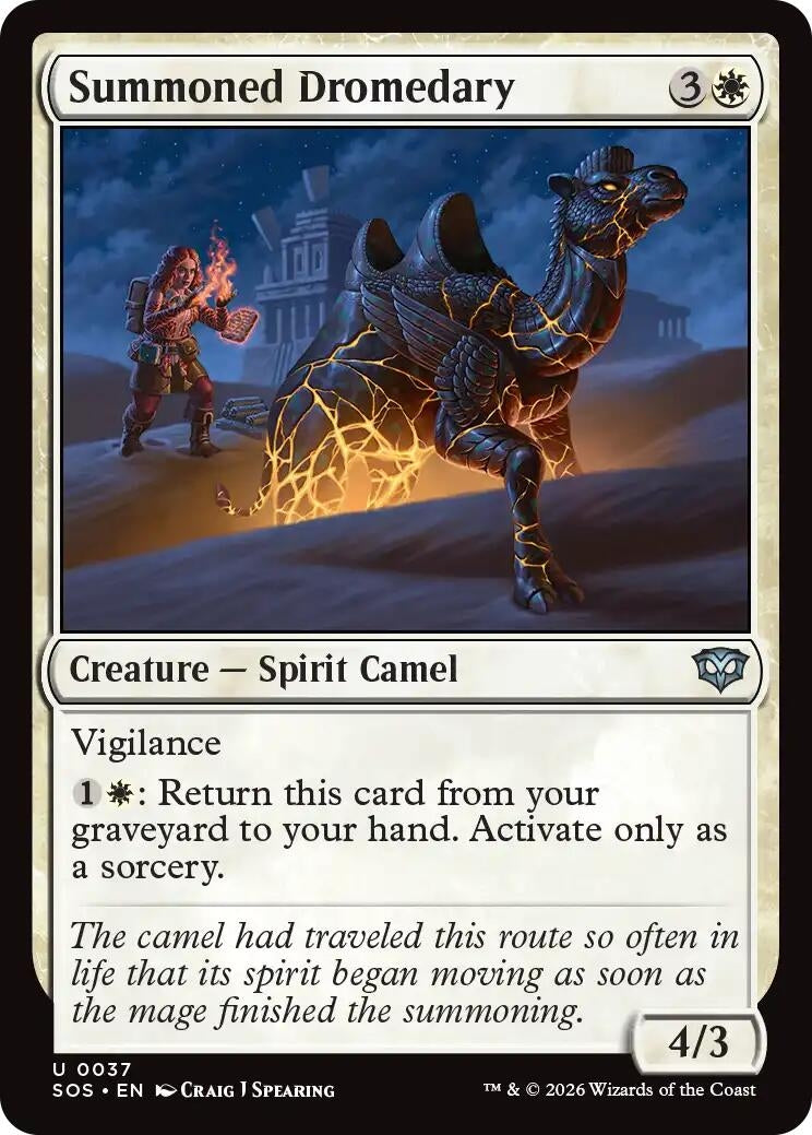Image for Summoned Dromedary (Secrets of Strixhaven) (37) - Magic: The Gathering