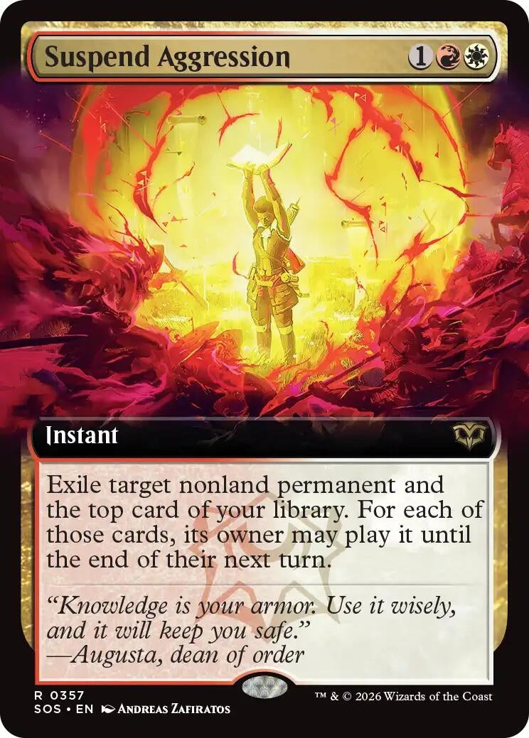 Image for Suspend Aggression (Extended Art) (Secrets of Strixhaven) (357) - Magic: The Gathering