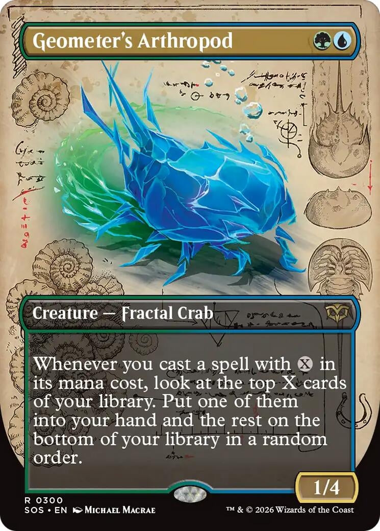 Image for Geometer's Arthropod (Borderless) (Secrets of Strixhaven) (300) - Magic: The Gathering