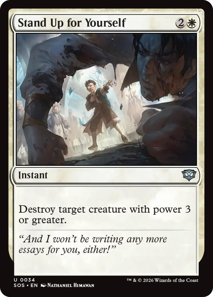Image for Stand Up for Yourself (Secrets of Strixhaven) (34) - Magic: The Gathering