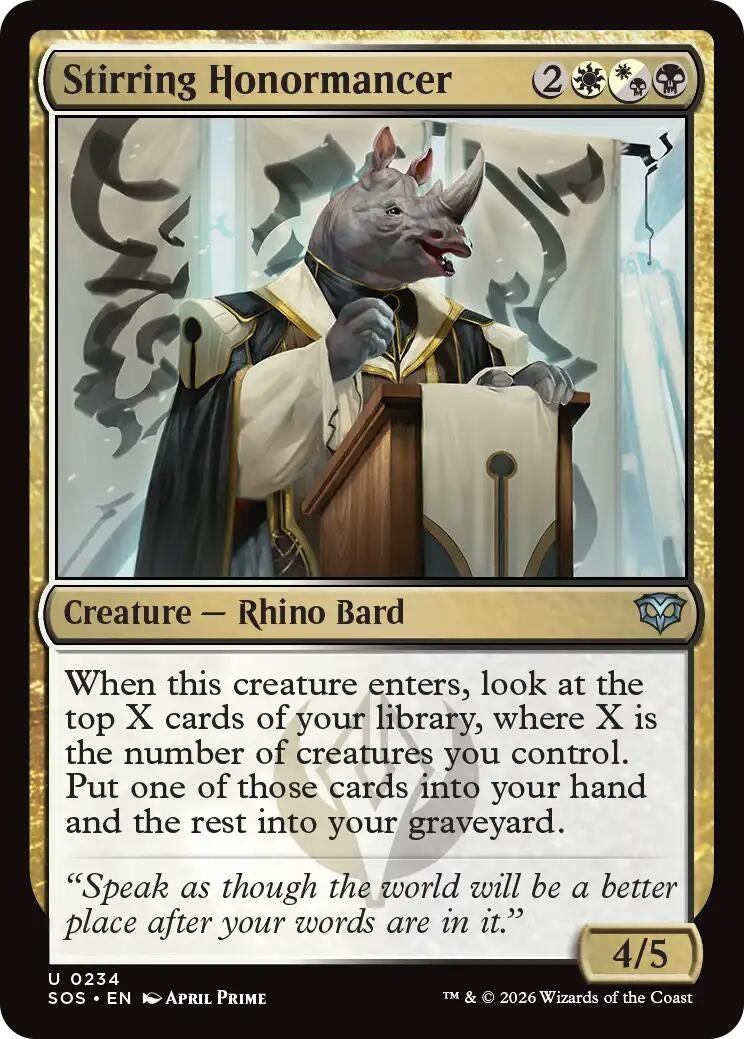 Image for Stirring Honormancer (Secrets of Strixhaven) (234) - Magic: The Gathering