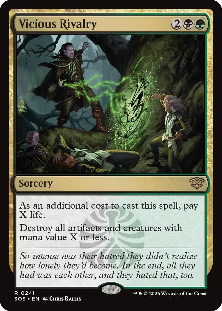 Image for Vicious Rivalry (Secrets of Strixhaven) (241) - Magic: The Gathering