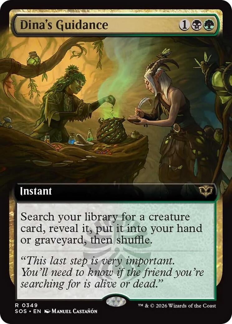 Image for Dina's Guidance (Extended Art) (Secrets of Strixhaven) (349) - Magic: The Gathering
