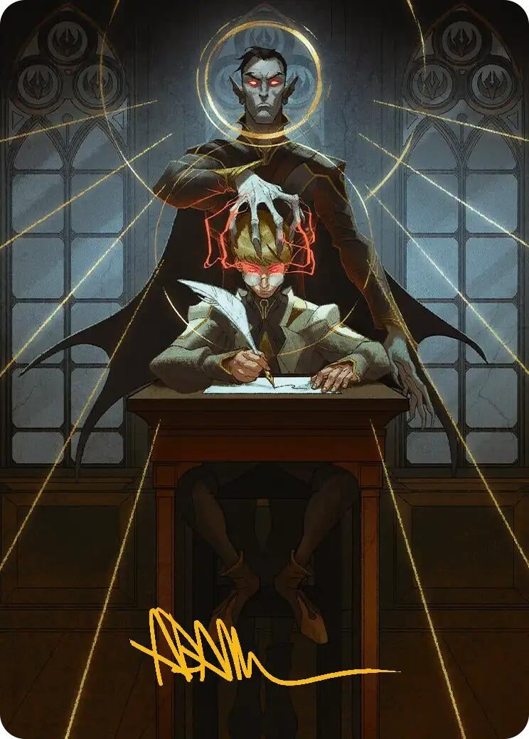 Image for Vampiric Tutor Art Card (Gold-Stamped Signature) (Art Series: Secrets of Strixhaven) (45) (ASSOS) - Magic: The Gathering