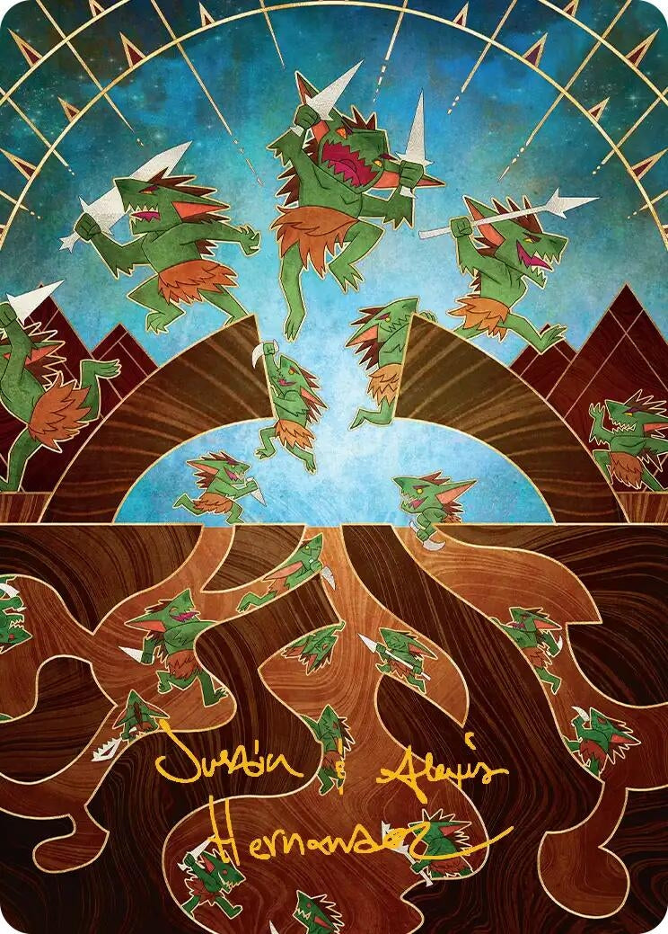 Image for Empty the Warrens Art Card (Gold-Stamped Signature) (Art Series: Secrets of Strixhaven) (46) (ASSOS) - Magic: The Gathering