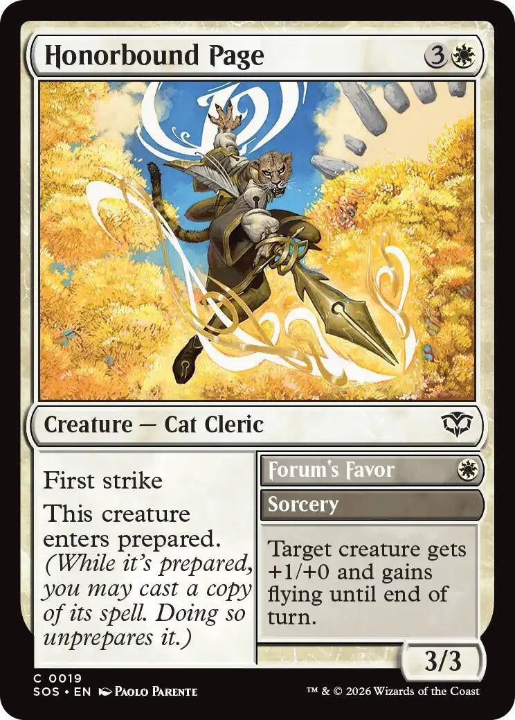Image for Honorbound Page (Secrets of Strixhaven) (19) - Magic: The Gathering
