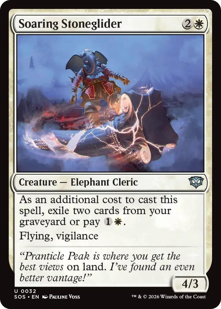 Image for Soaring Stoneglider (Secrets of Strixhaven) (32) - Magic: The Gathering