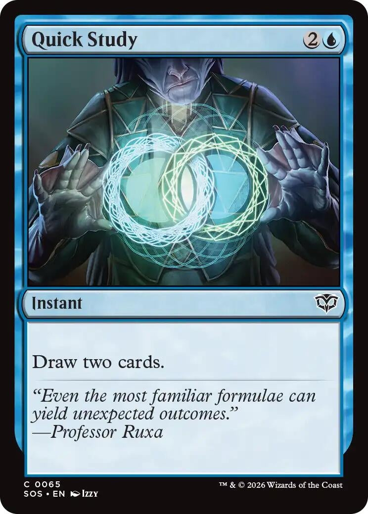 Image for Quick Study (Secrets of Strixhaven) (65) - Magic: The Gathering
