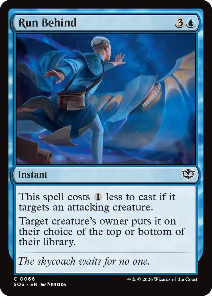 Image for Run Behind (Secrets of Strixhaven) (66) - Magic: The Gathering