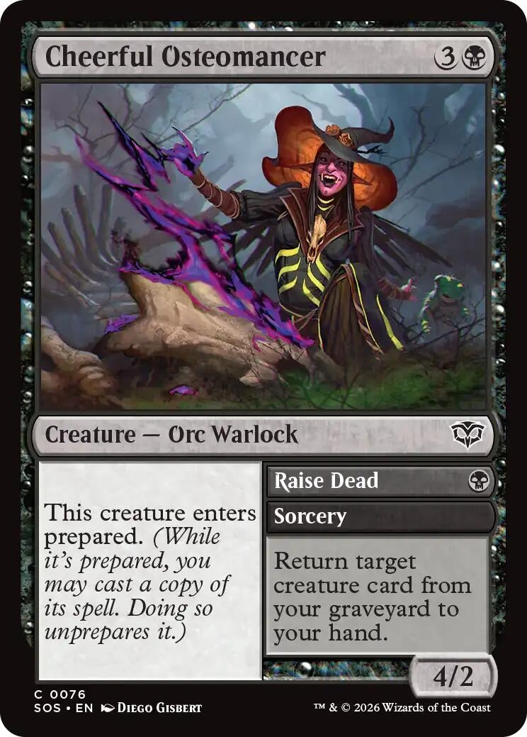 Image for Cheerful Osteomancer (Secrets of Strixhaven) (76) - Magic: The Gathering