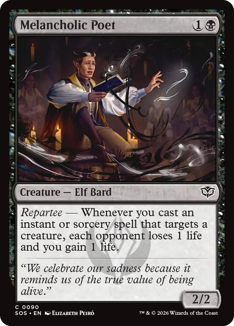 Image for Melancholic Poet (Secrets of Strixhaven) (90) - Magic: The Gathering