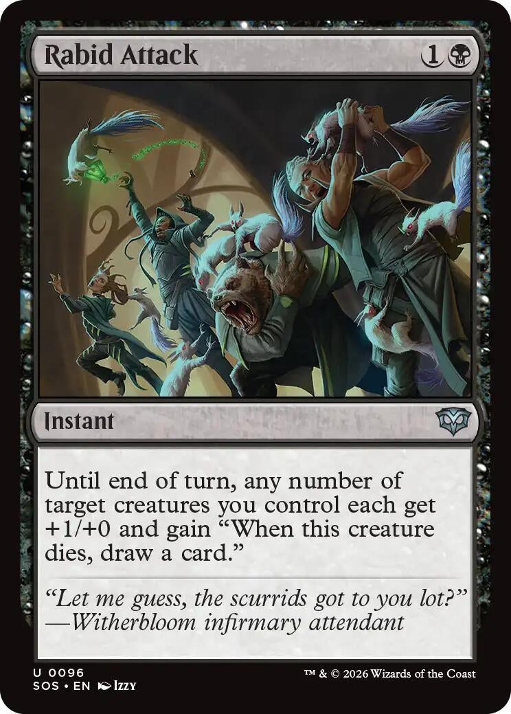 Image for Rabid Attack (Secrets of Strixhaven) (96) - Magic: The Gathering
