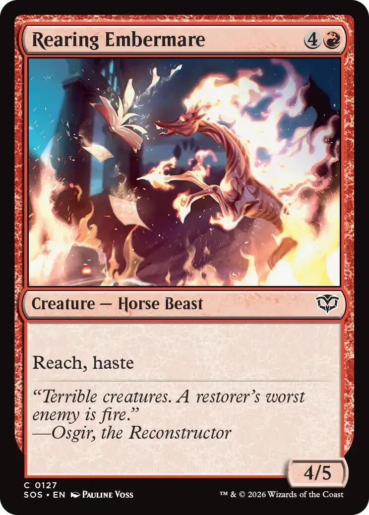 Image for Rearing Embermare (Secrets of Strixhaven) (127) - Magic: The Gathering