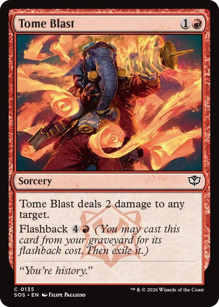 Image for Tome Blast (Secrets of Strixhaven) (135) - Magic: The Gathering