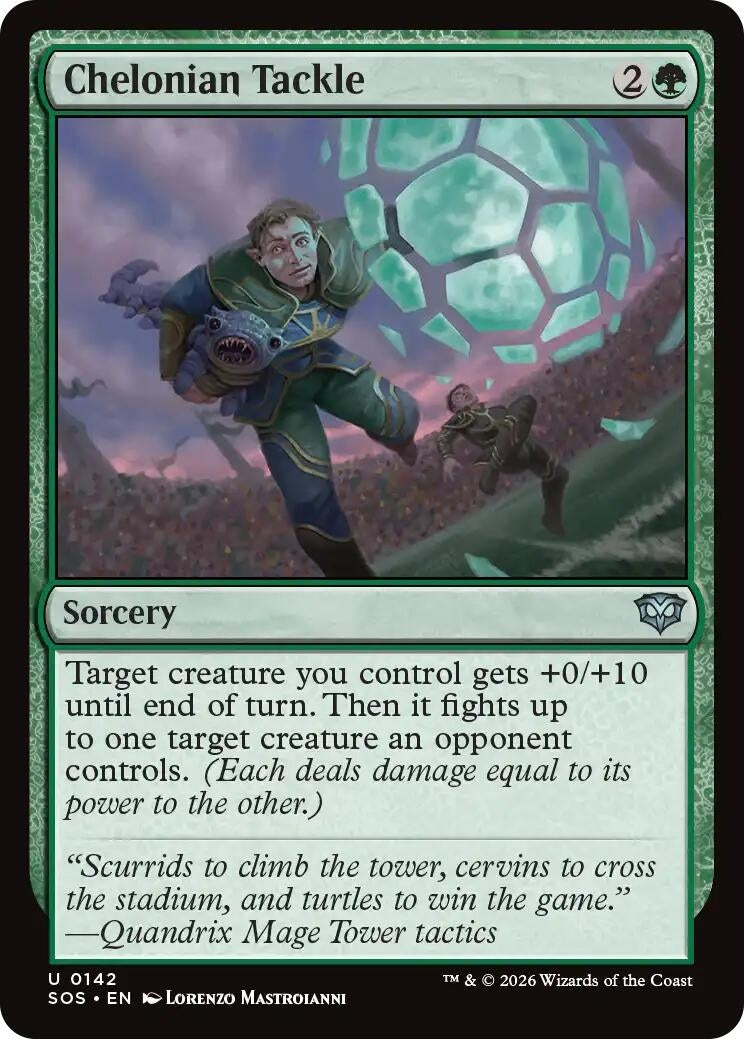 Image for Chelonian Tackle (Secrets of Strixhaven) (142) - Magic: The Gathering