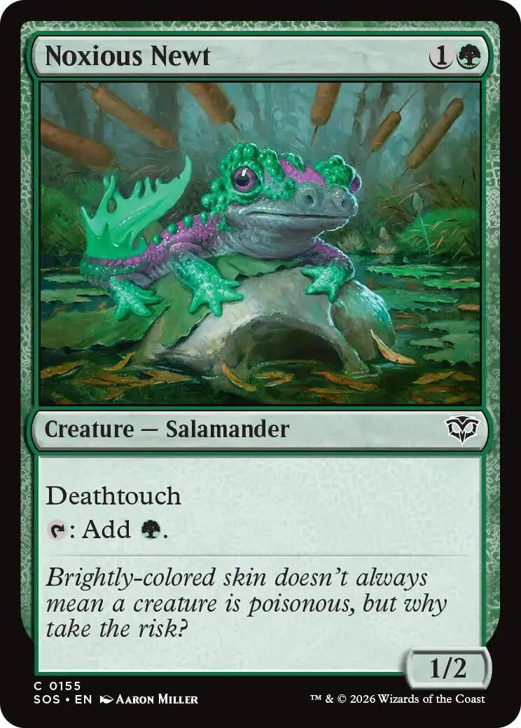 Image for Noxious Newt (Secrets of Strixhaven) (155) - Magic: The Gathering