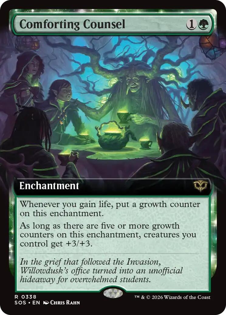 Image for Comforting Counsel (Extended Art) (Secrets of Strixhaven) (338) - Magic: The Gathering