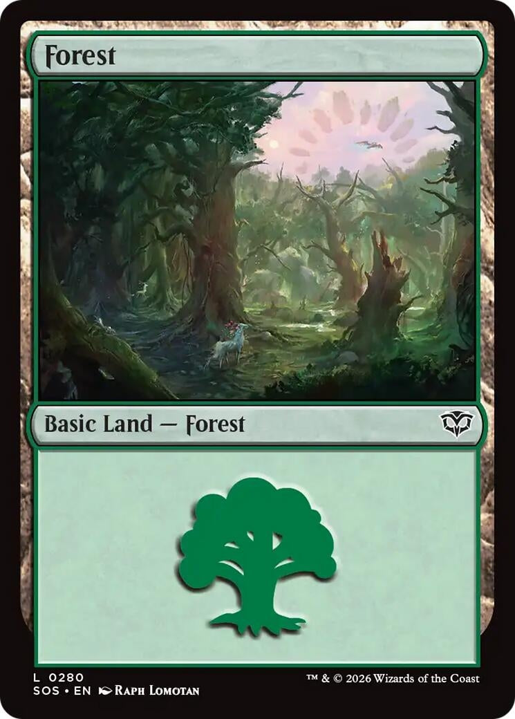 Image for Forest (0280) (Secrets of Strixhaven) (280) - Magic: The Gathering