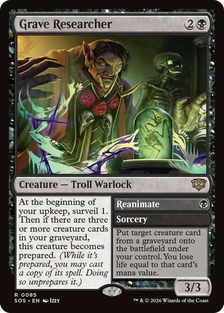 Image for Grave Researcher (Promo Pack: Secrets of Strixhaven) (85) - Magic: The Gathering