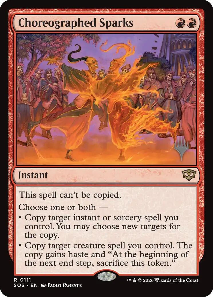 Image for Choreographed Sparks (Promo Pack: Secrets of Strixhaven) (111) - Magic: The Gathering