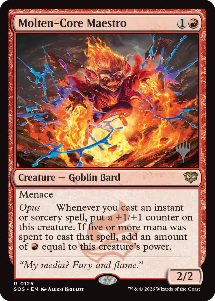 Image for Molten-Core Maestro (Promo Pack: Secrets of Strixhaven) (125) (PPSOS) - Magic: The Gathering