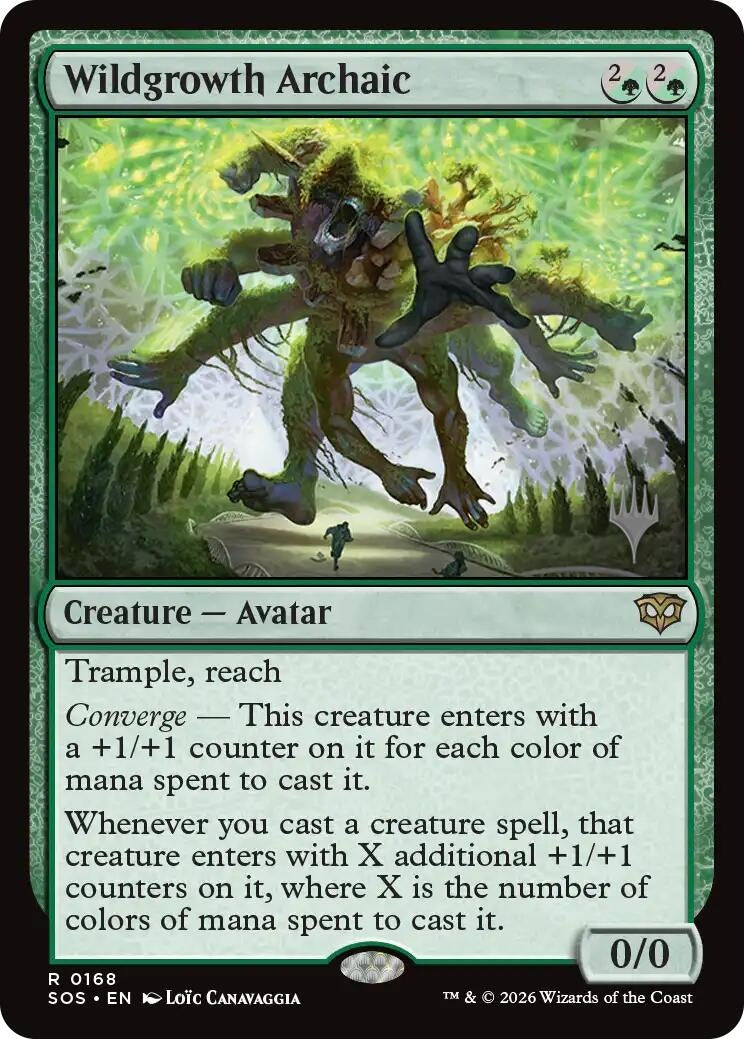 Image for Wildgrowth Archaic (Promo Pack: Secrets of Strixhaven) (168) - Magic: The Gathering