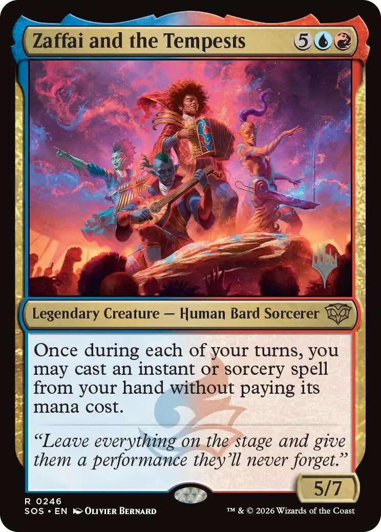 Image for Zaffai and the Tempests (Promo Pack: Secrets of Strixhaven) (246) (PPSOS) - Magic: The Gathering