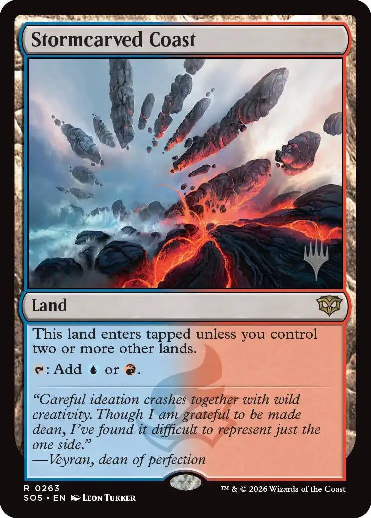 Image for Stormcarved Coast (Promo Pack: Secrets of Strixhaven) (263) (PPSOS) - Magic: The Gathering