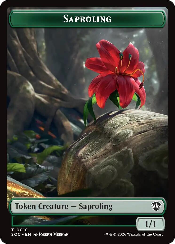 Image for Saproling // Pest (0023) Double-Sided Token (Commander: Secrets of Strixhaven) (18 // 23) - Magic: The Gathering