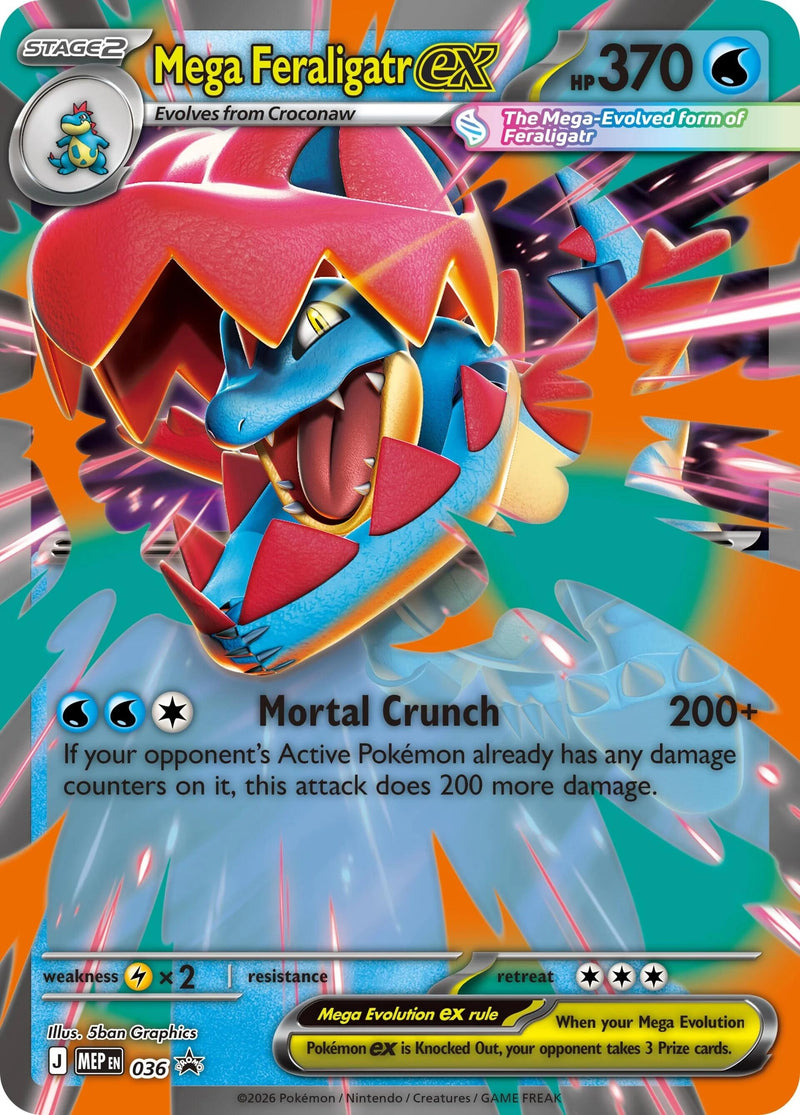 Image for Mega Feraligatr ex - 036 (ME: Mega Evolution Promo) (036) - Pokemon