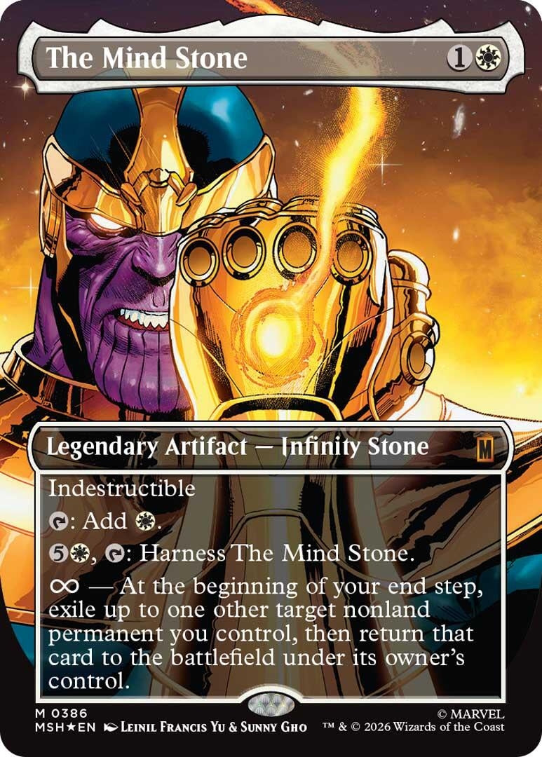 Image for The Mind Stone (Borderless) (Marvel Super Heroes) (386) - Magic: The Gathering