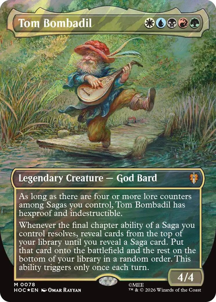 Image for Tom Bombadil (Borderless) (Surge Foil) (The Hobbit: Eternal-Legal) (78) (HOC) - Magic: The Gathering