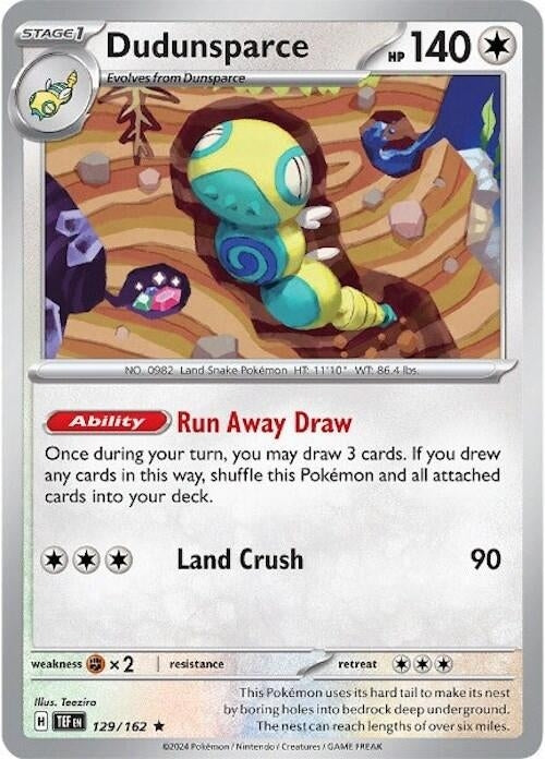 Image for Dudunsparce - 129/162 (Non-Holo) (Deck Exclusives) (129/162) - Pokemon