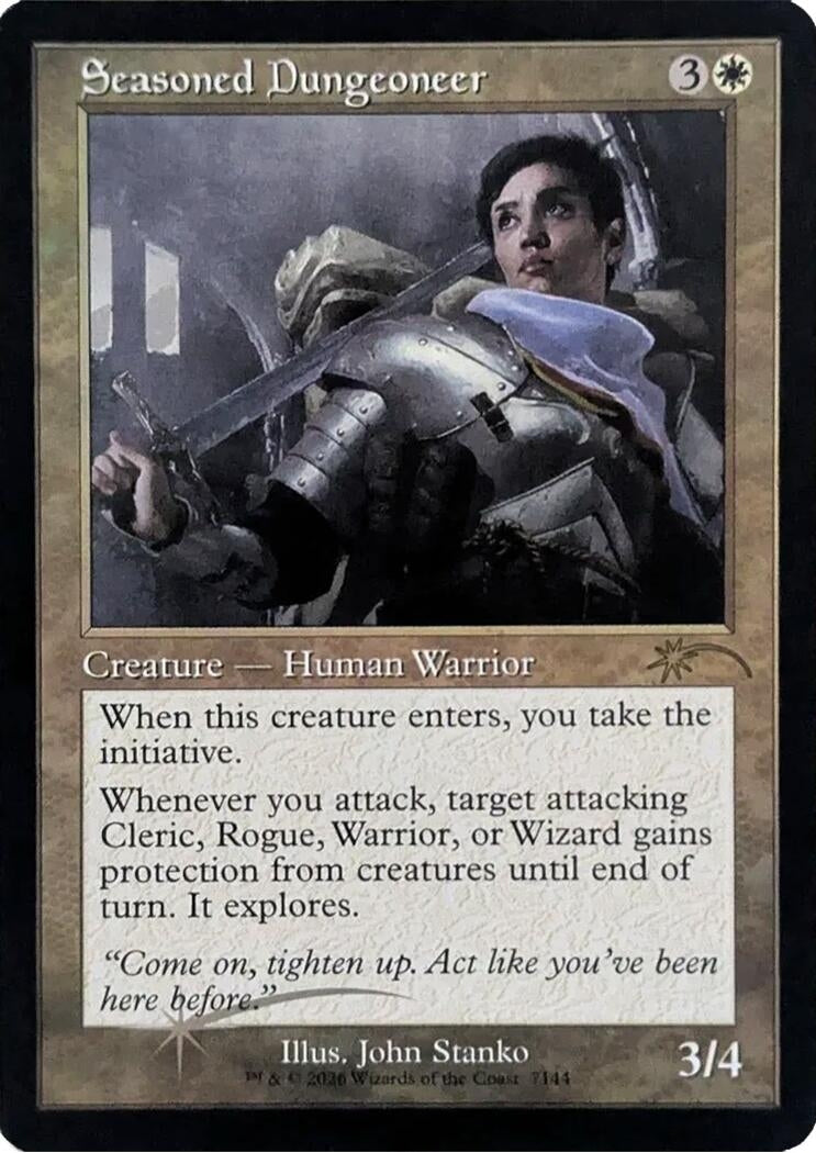Image for Seasoned Dungeoneer (Retro Frame) (Secret Lair Drop Series) (7144) (SLD) - Magic: The Gathering