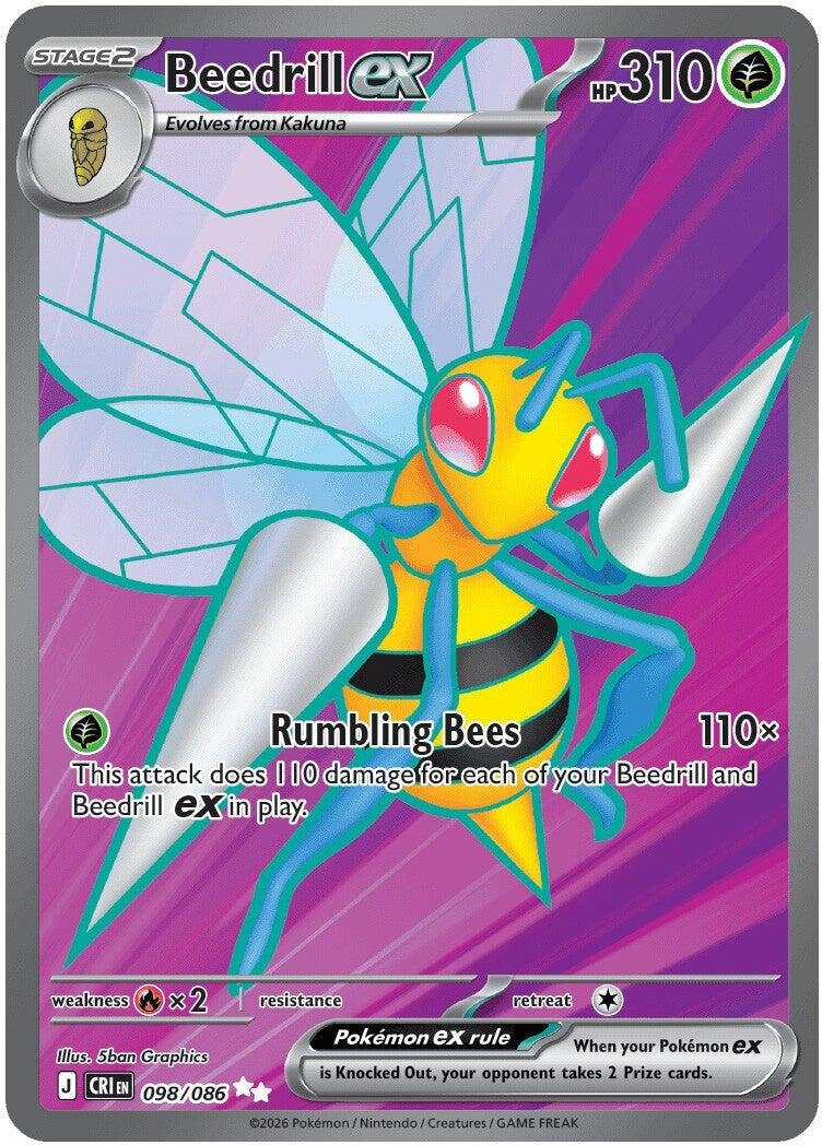 Beedrill ex (ME04: Chaos Rising) (098/086)