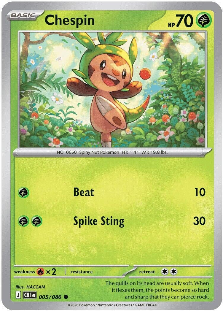 Chespin (ME04: Chaos Rising) (005/086)