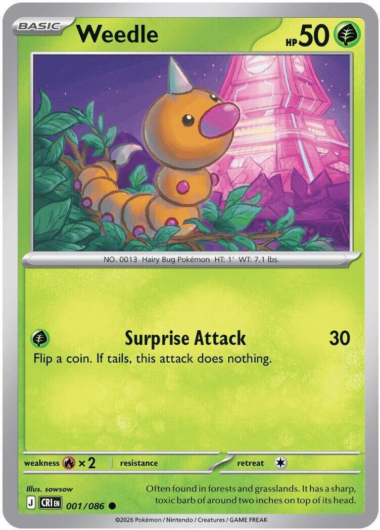 Weedle (ME04: Chaos Rising) (001/086)