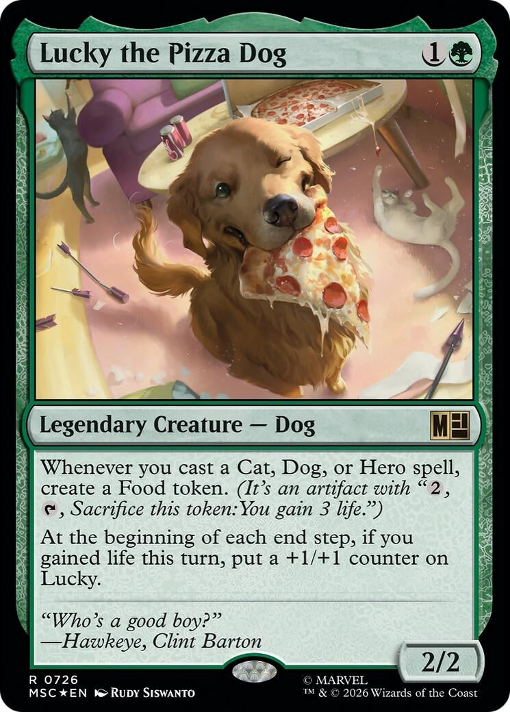 Image for Lucky the Pizza Dog (Commander: Marvel Super Heroes) (726) - Magic: The Gathering