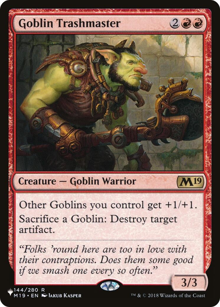 Image for Goblin Trashmaster (The List Reprints) (144) (LIST) - Magic: The Gathering