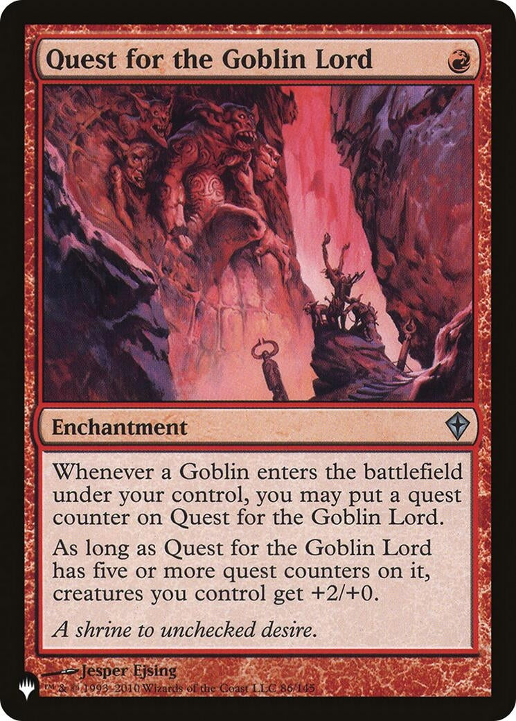 Image for Quest for the Goblin Lord (The List Reprints) (86) (LIST) - Magic: The Gathering