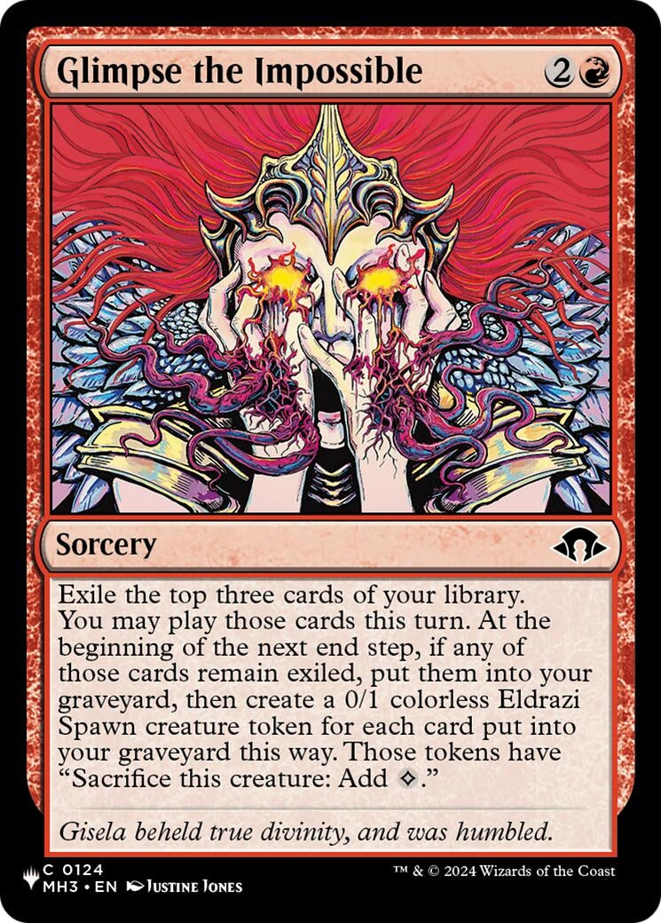 Image for Glimpse the Impossible (The List Reprints) (124) (LIST) - Magic: The Gathering