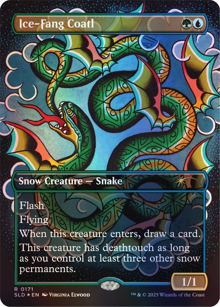 Image for Ice-Fang Coatl (0171) (Rainbow Foil) (Secret Lair Drop Series) (171) (SLD) - Magic: The Gathering